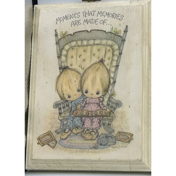 Hallmark Betsy Clark Wooden Plaques 1970s Set 4 Friendship Holiday Grannycore - Picture 5 of 5